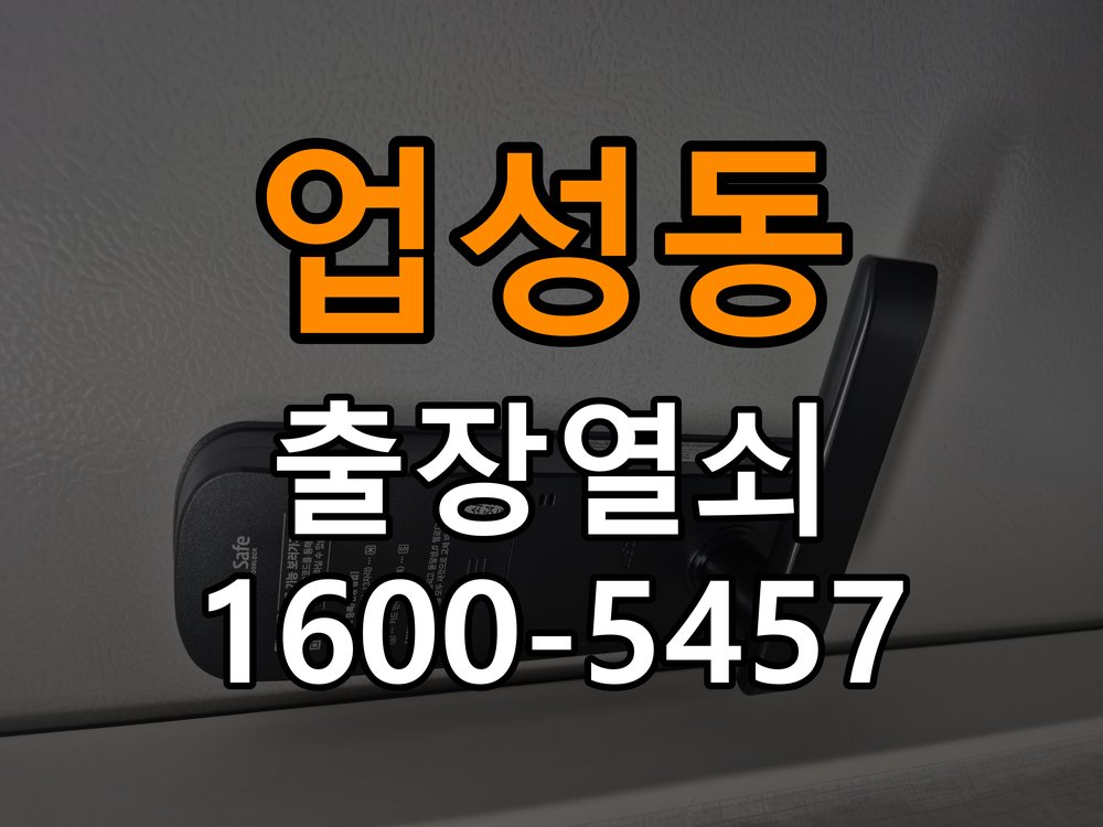 업성동 현관문 보조키 열쇠 분실 키통 교체 작업 완료 후 정상 작동 확인