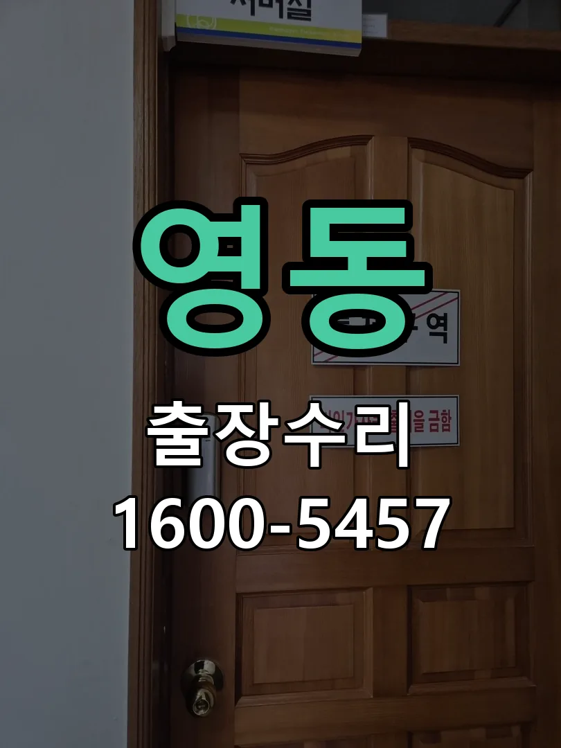 영동 잠금장치 동작 확인