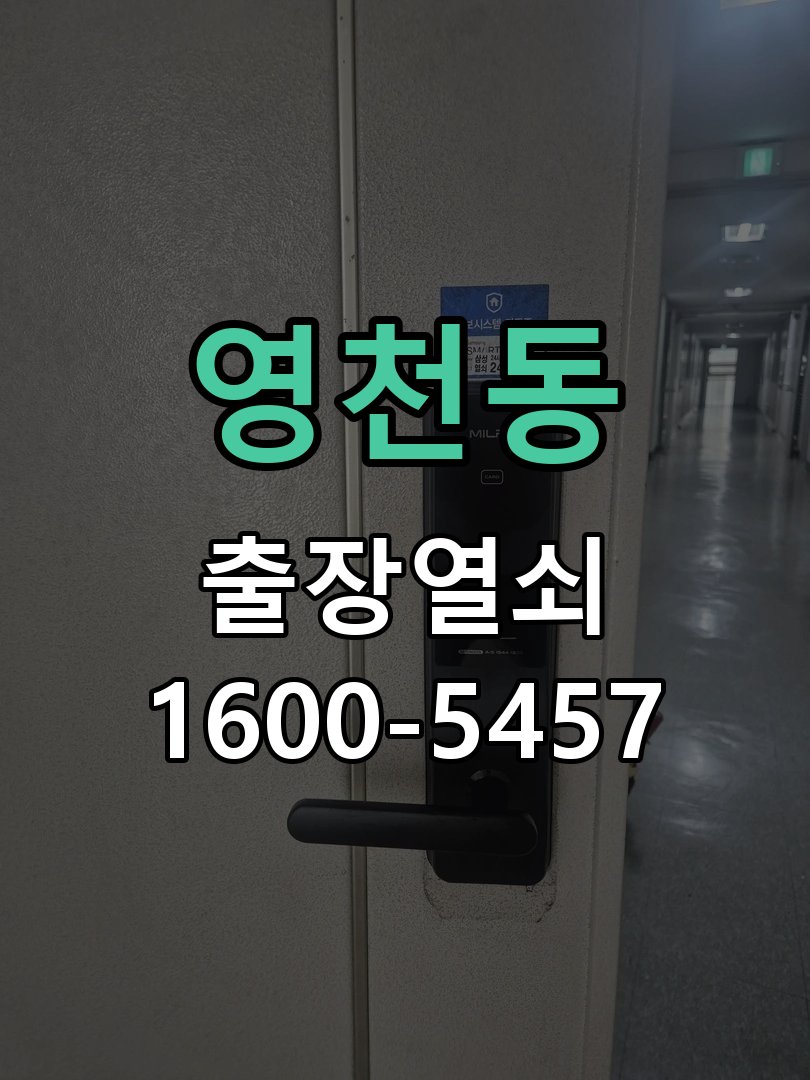 영천동 지문인식 도어락 지문 미인식 해결 지문을 접촉해도 인식 실패음이 발생하며 문이 열리지 않음 현장 출장