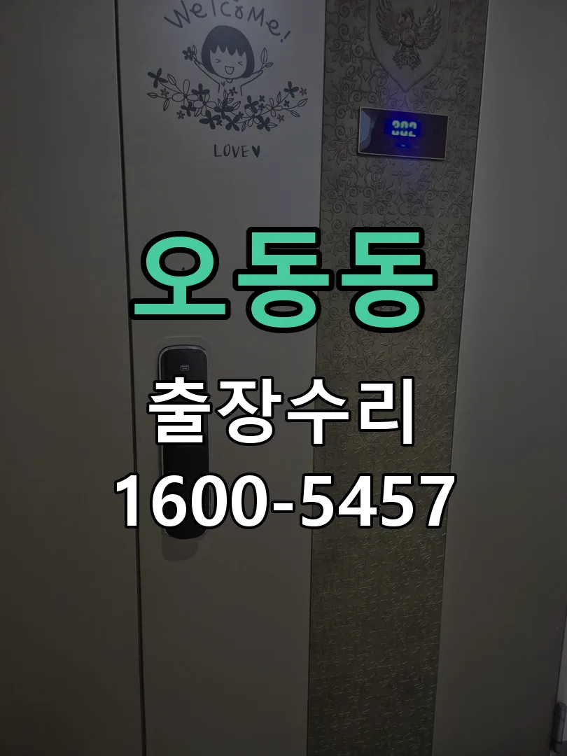 오동동 잠금장치 동작 확인