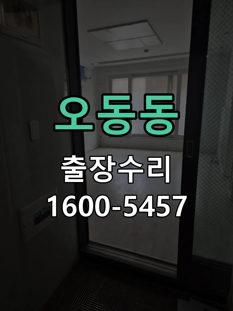 오동동 교체 작업 진행