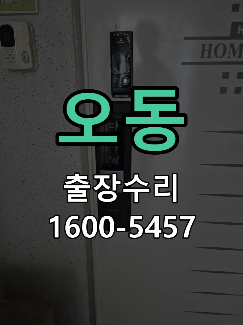 오동 현장 도착 후 상태 확인