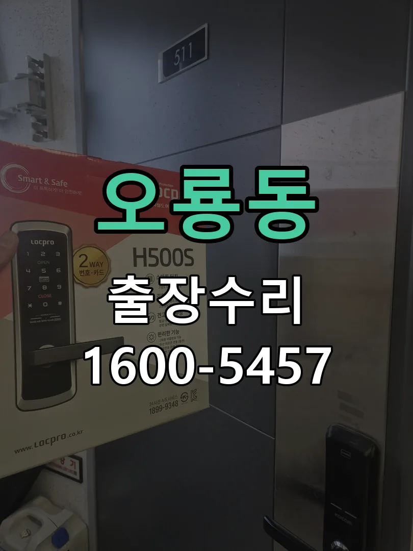 오룡동 잠금장치 동작 확인