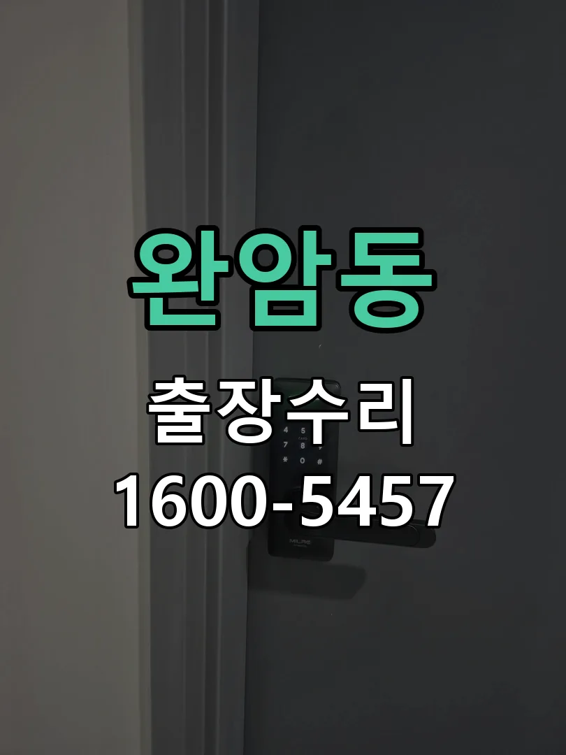완암동 잠금장치 동작 확인