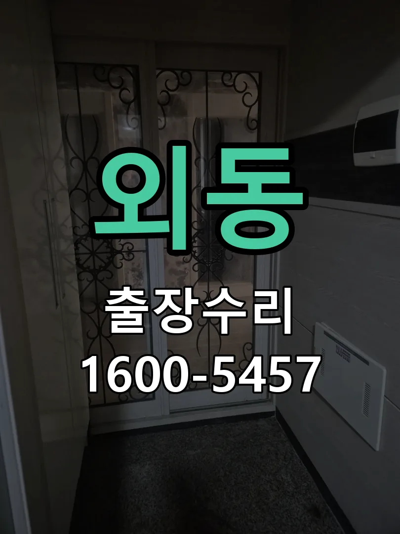 외동 잠금장치 동작 확인