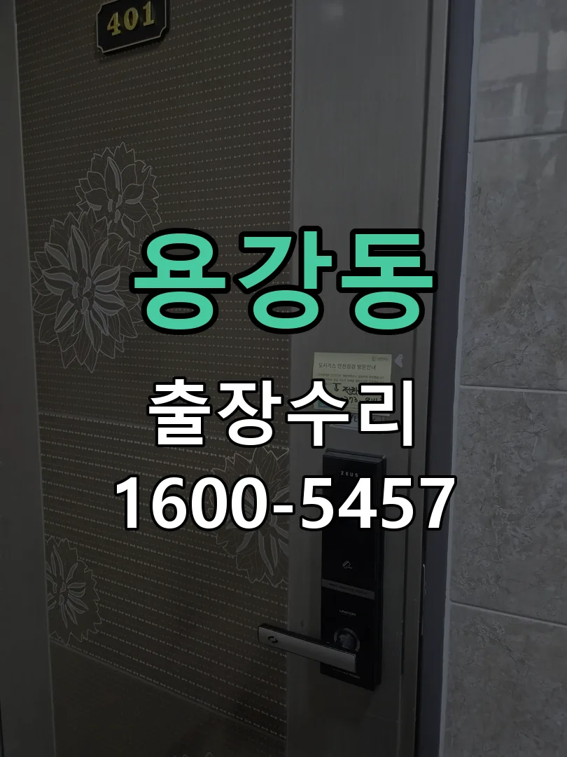 용강동 잠금장치 동작 확인