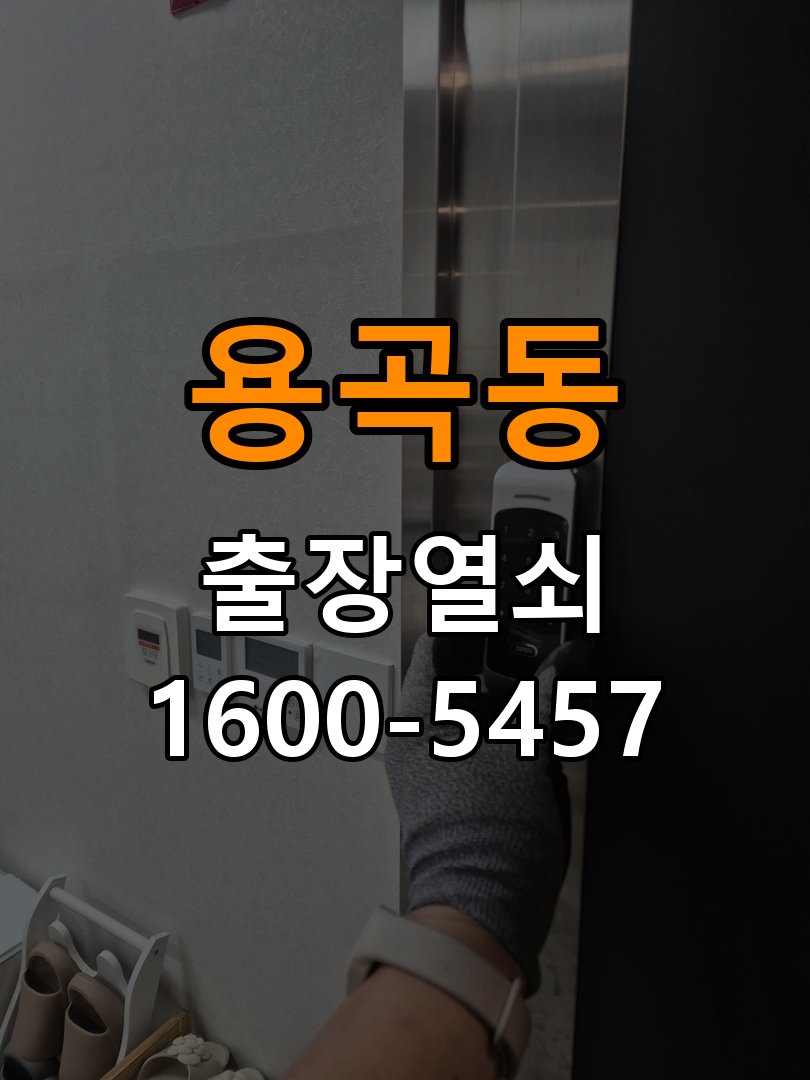용곡동 현관문 보조키 열쇠 분실 키통 교체 도어락 위의 특수 보조키 열쇠를 잃어버려 문을 열지 못함 현장 출장