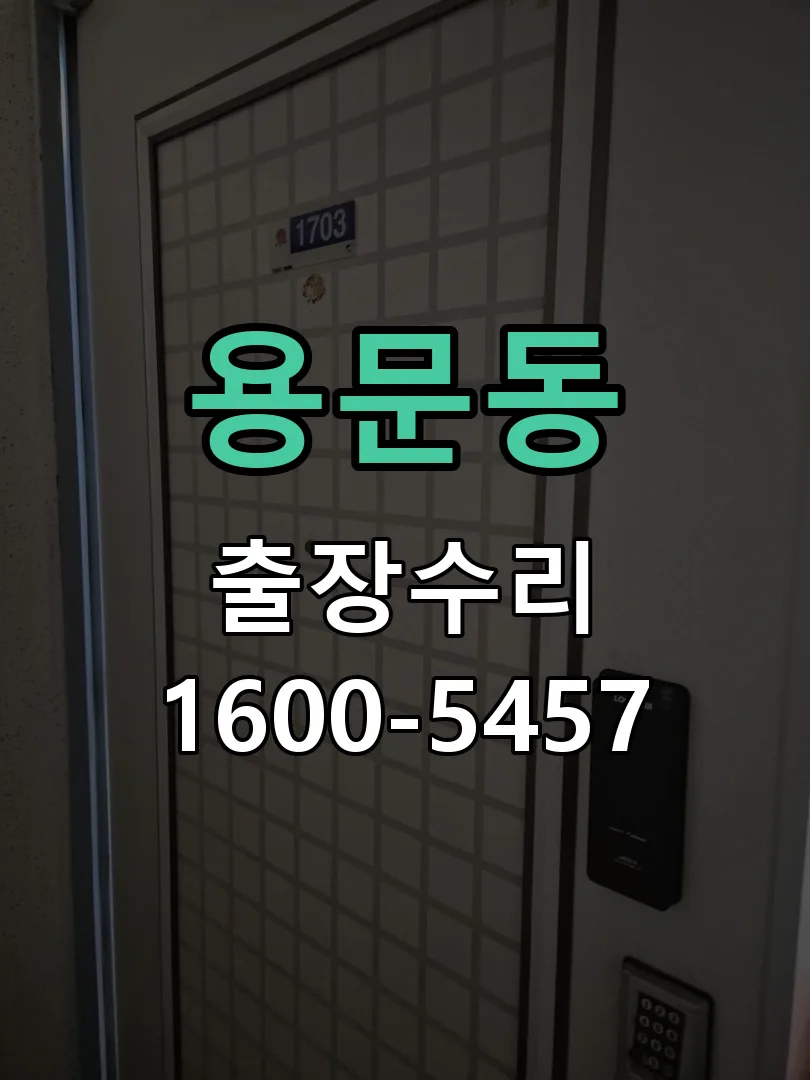 용문동 도어락 열쇠 출장 수리