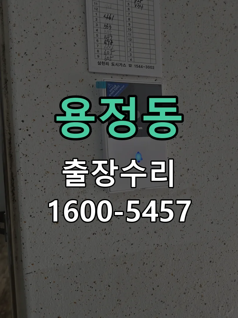 용정동 현장 도착 후 상태 확인