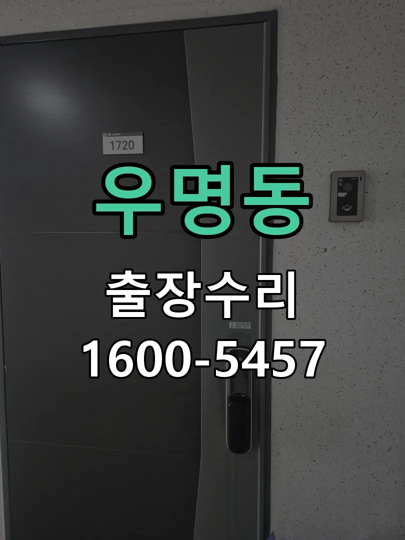 우명동 잠금장치 동작 확인