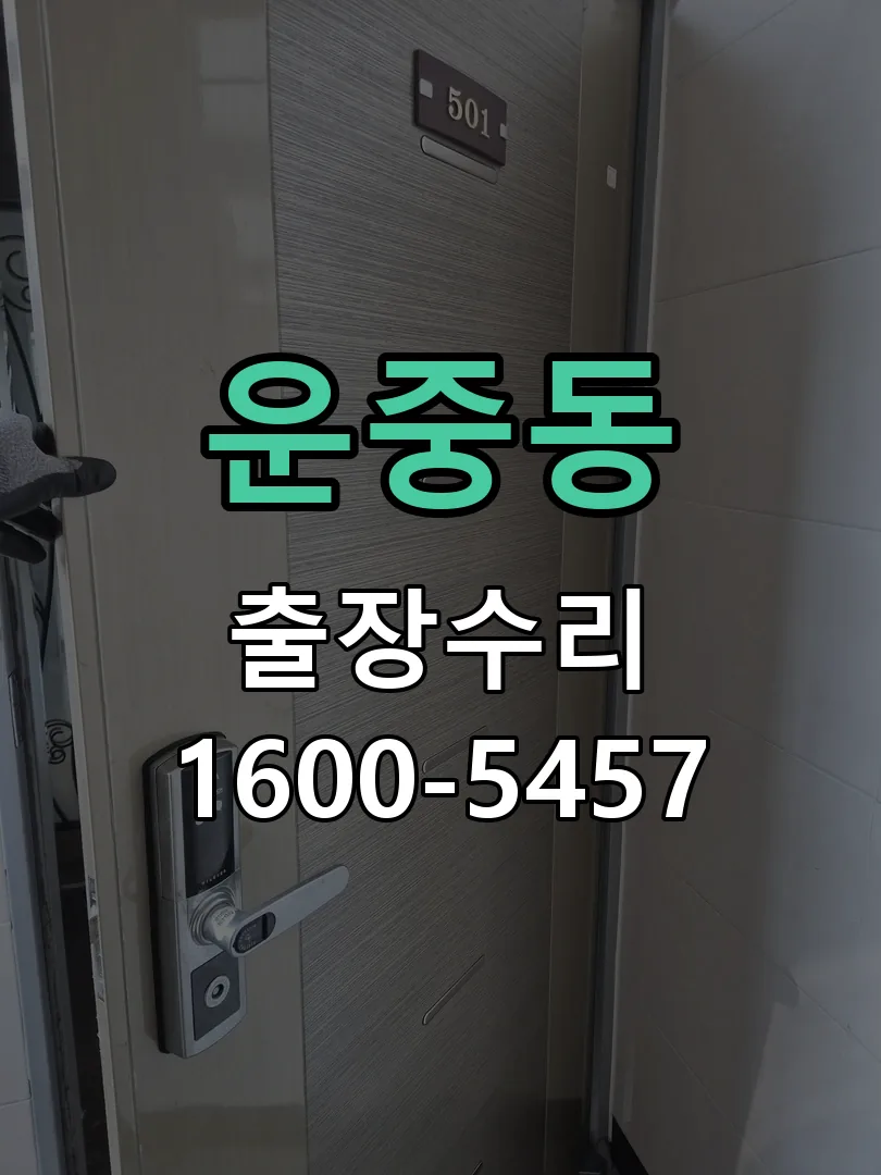 운중동 잠금장치 동작 확인