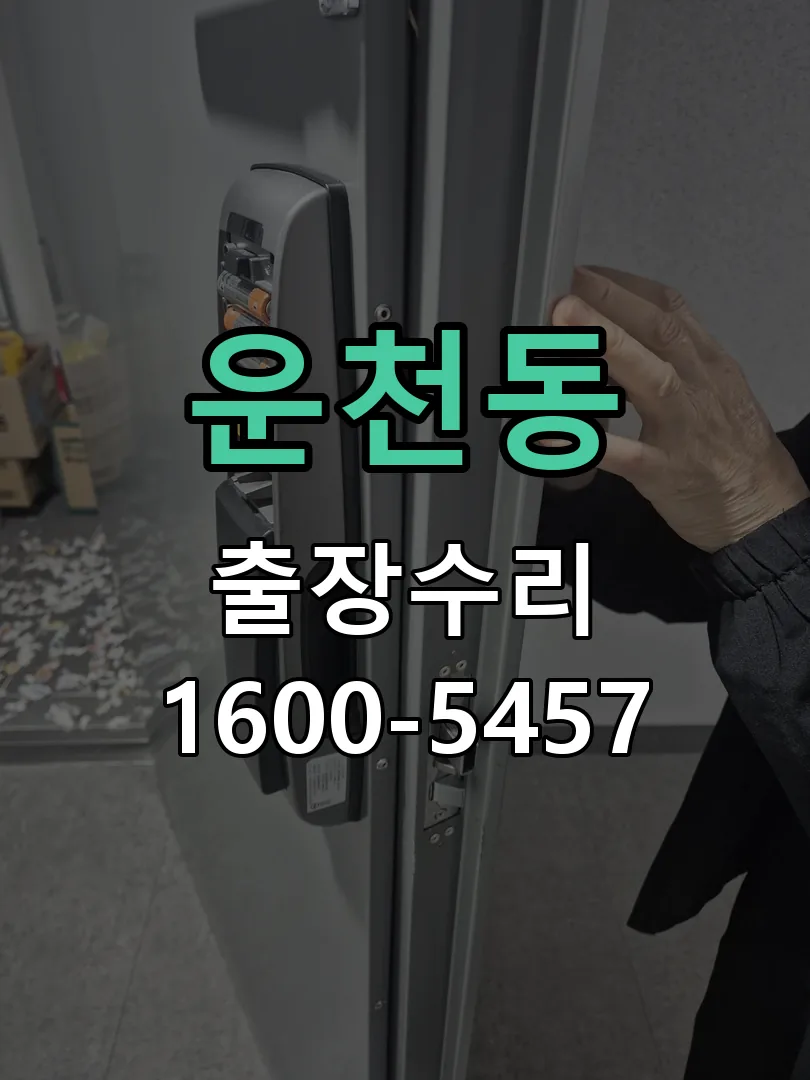 운천동 잠금장치 동작 확인