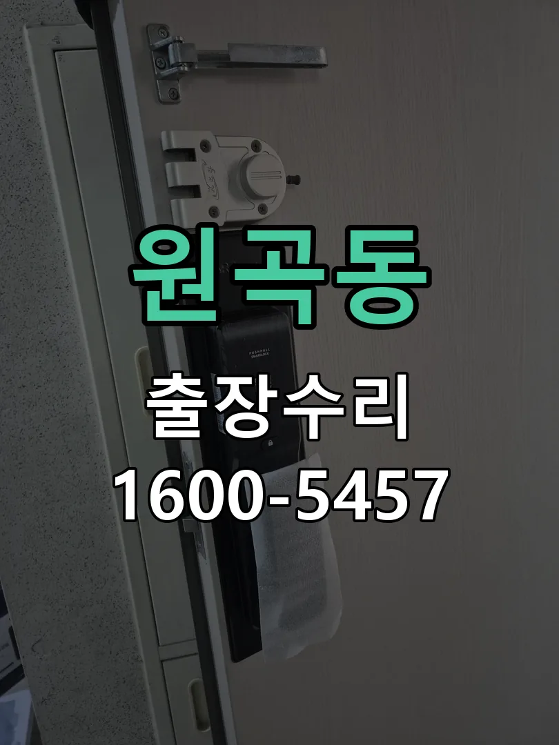 원곡동 도어락 열쇠 출장 수리