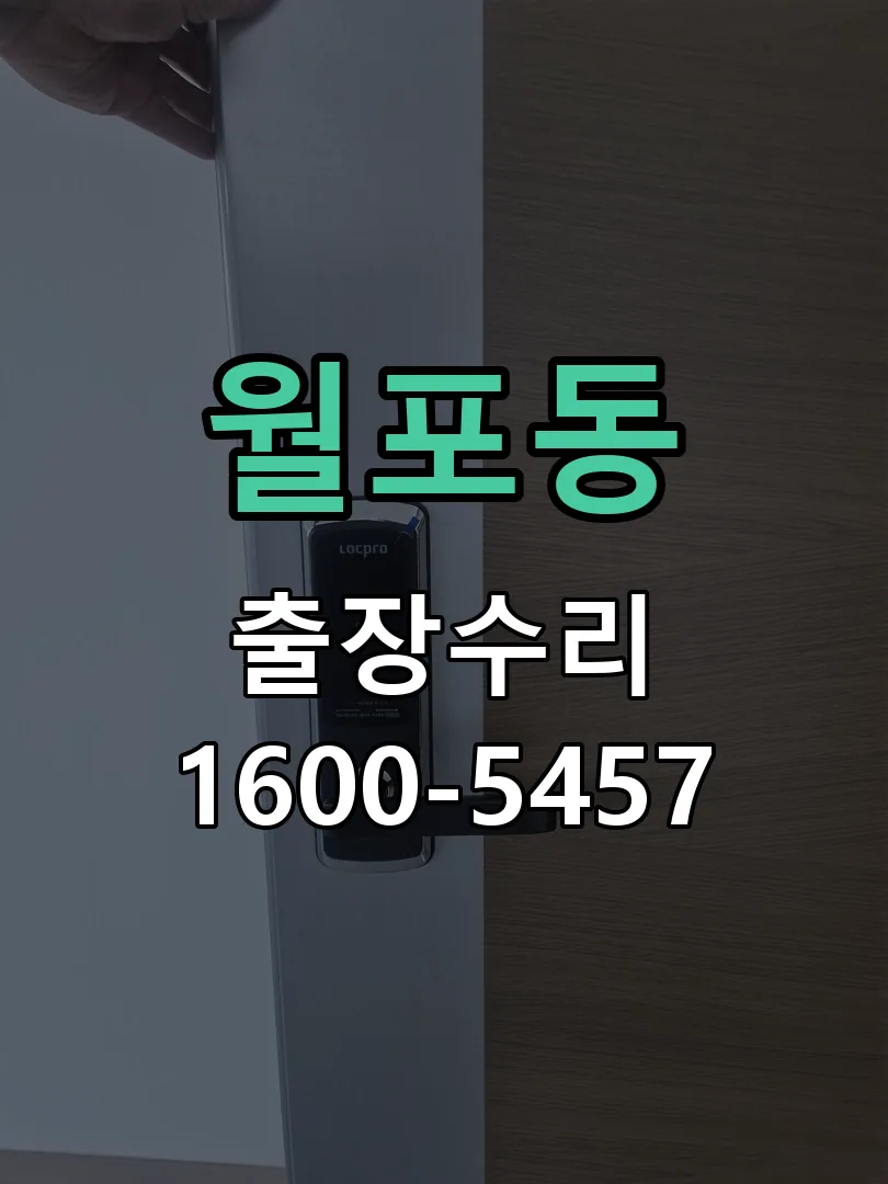 월포동 도어락 열쇠 출장 수리