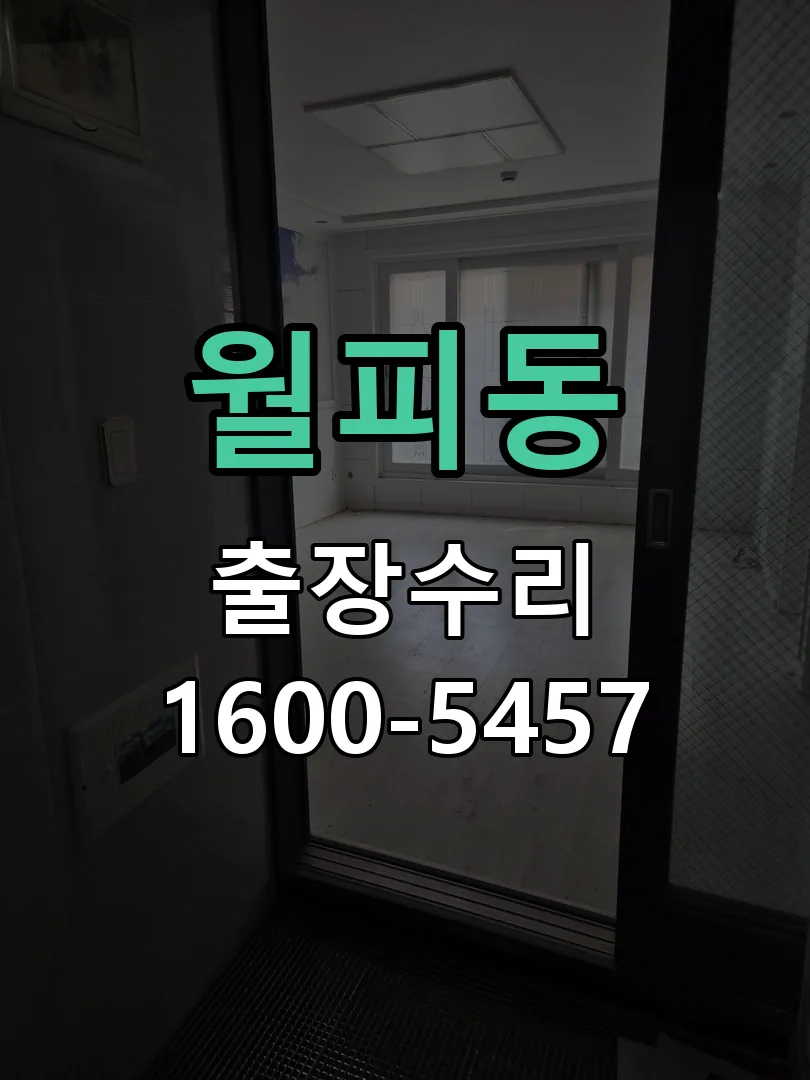 월피동 교체 작업 진행