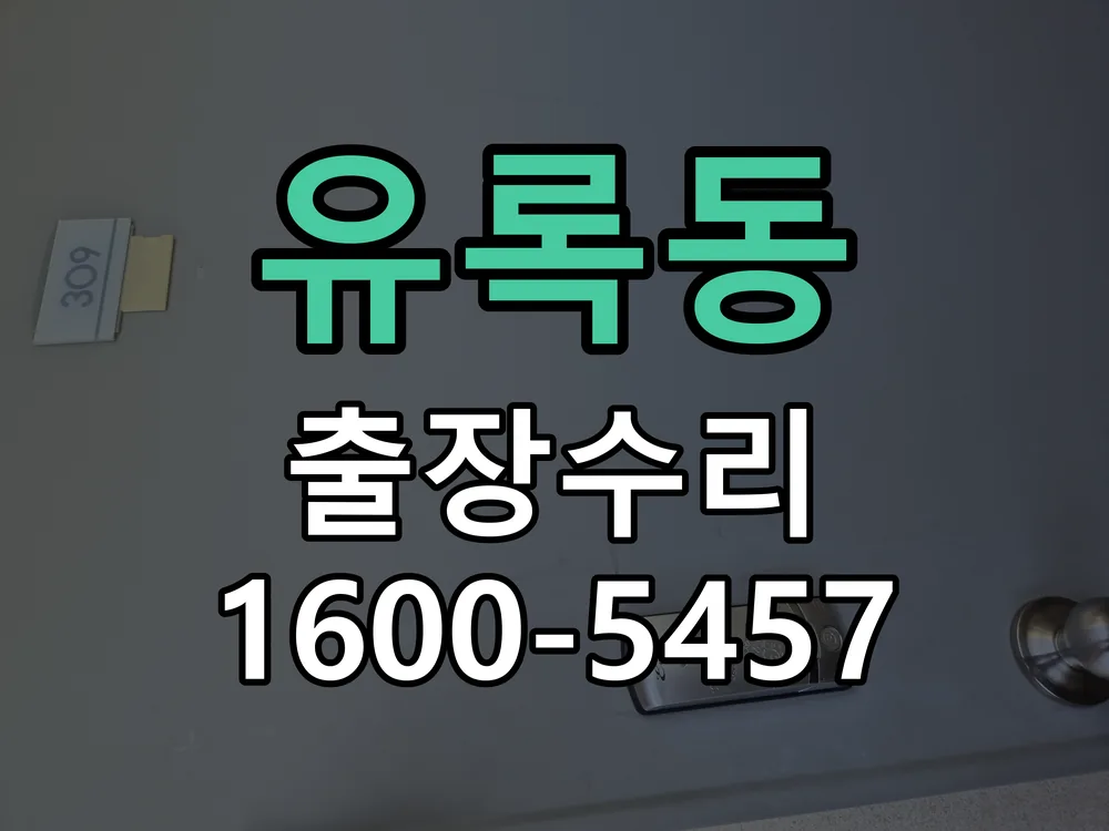 유록동 잠금장치 동작 확인