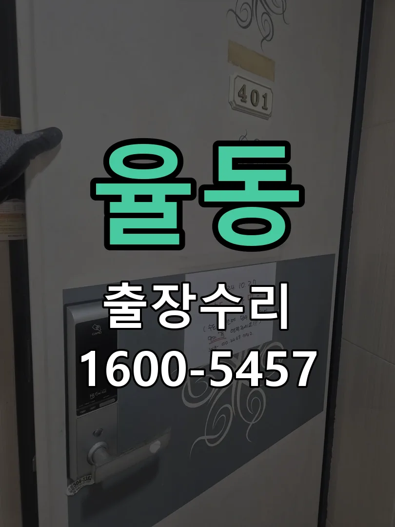 율동 잠금장치 동작 확인