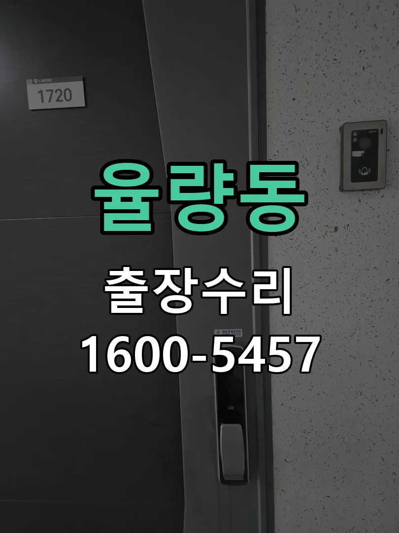 율량동 도어락 열쇠 출장 수리