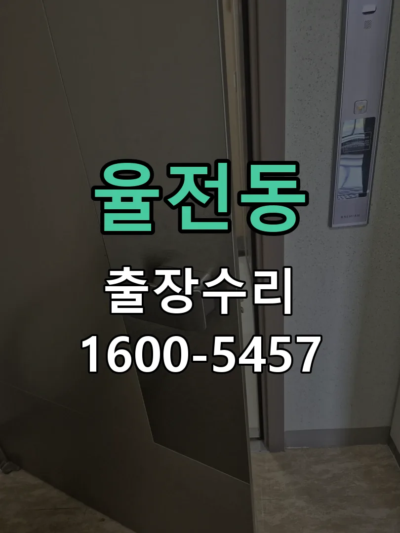 율전동 잠금장치 동작 확인