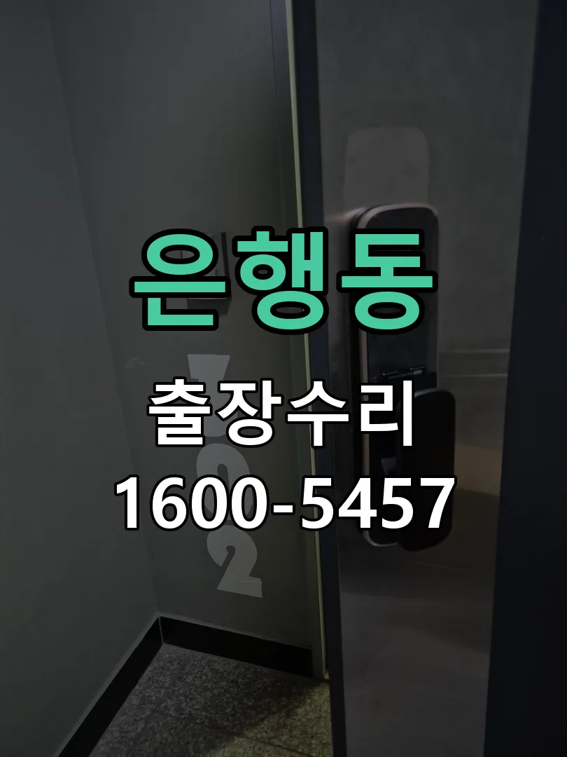 은행동 잠금장치 동작 확인