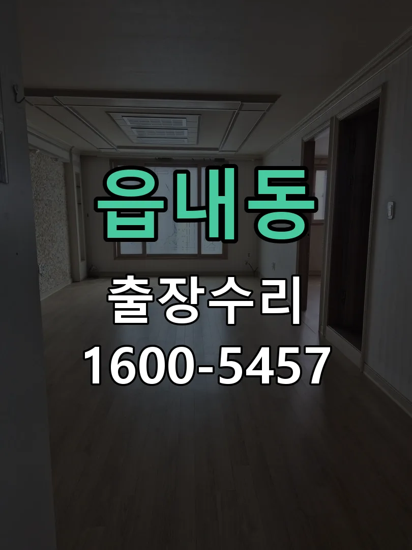 읍내동 현장 도착 후 상태 확인