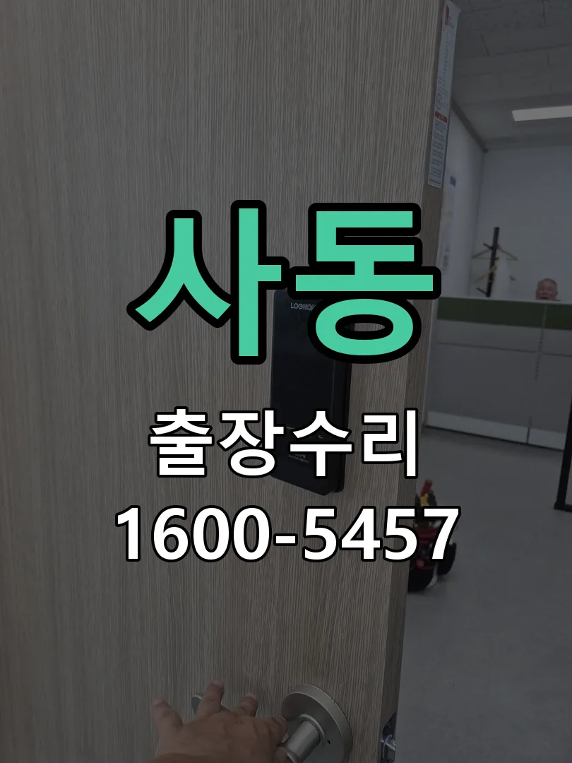 사동 현장 도착 후 상태 확인