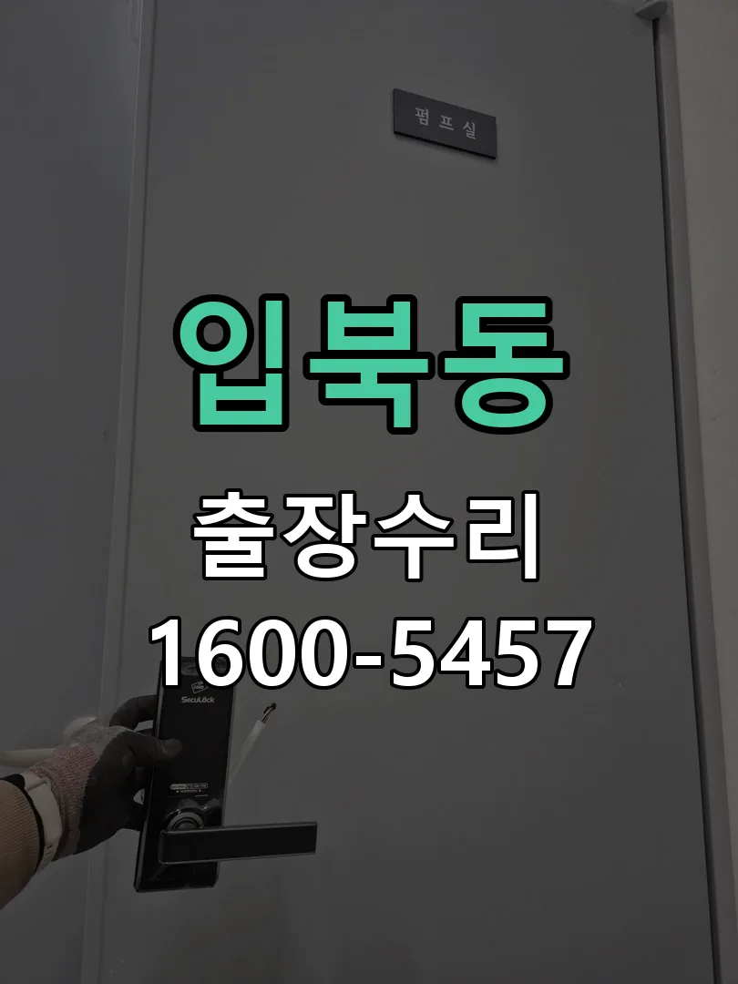 입북동 잠금장치 동작 확인