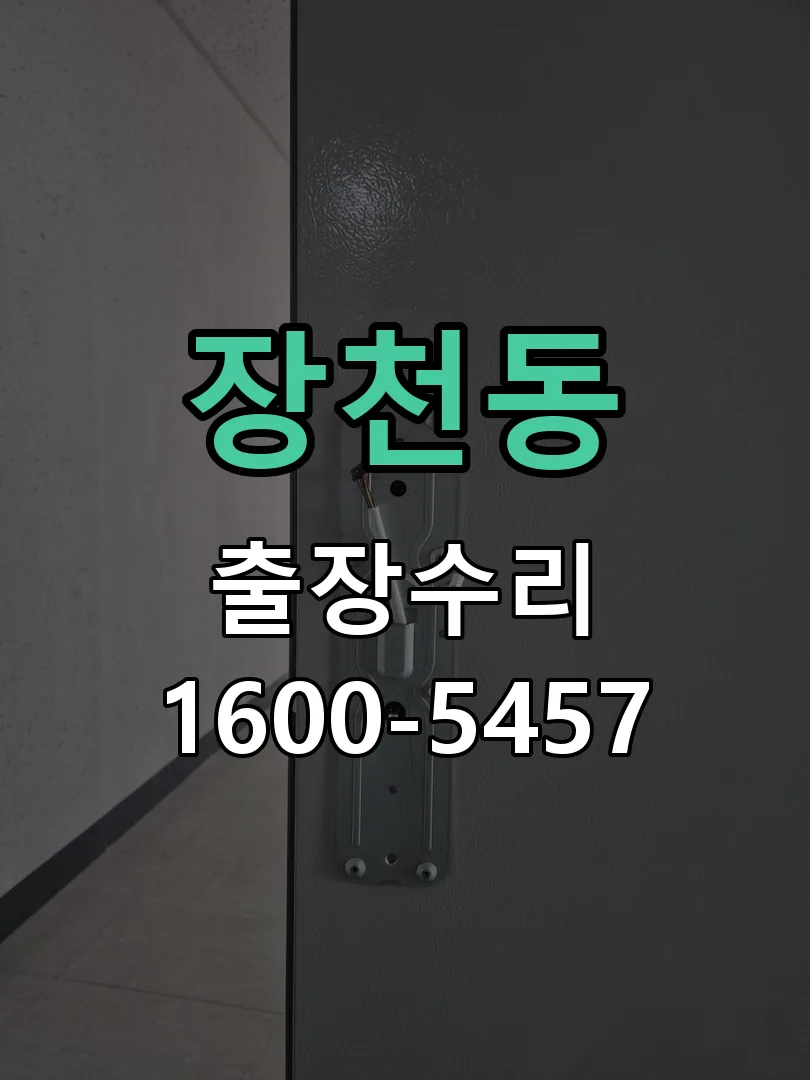 장천동 도어락 열쇠 출장 수리