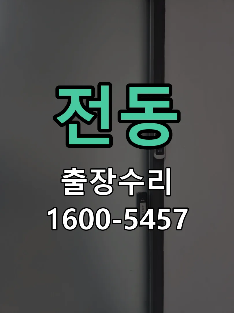 전동 잠금장치 동작 확인