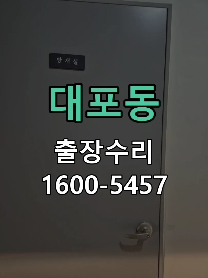 대포동 도어락 열쇠 출장 수리