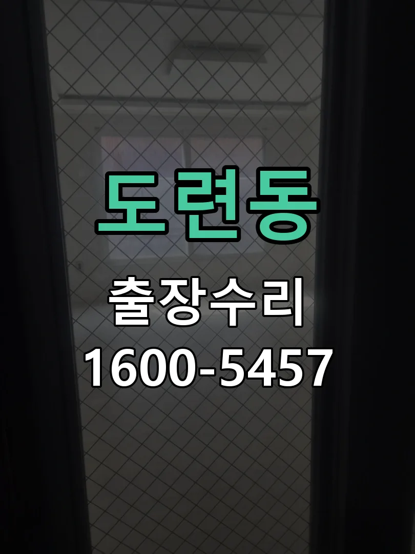 도련동 현장 도착 후 상태 확인