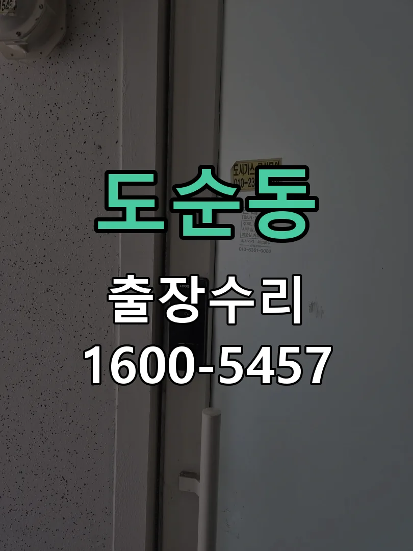 도순동 현장 도착 후 상태 확인
