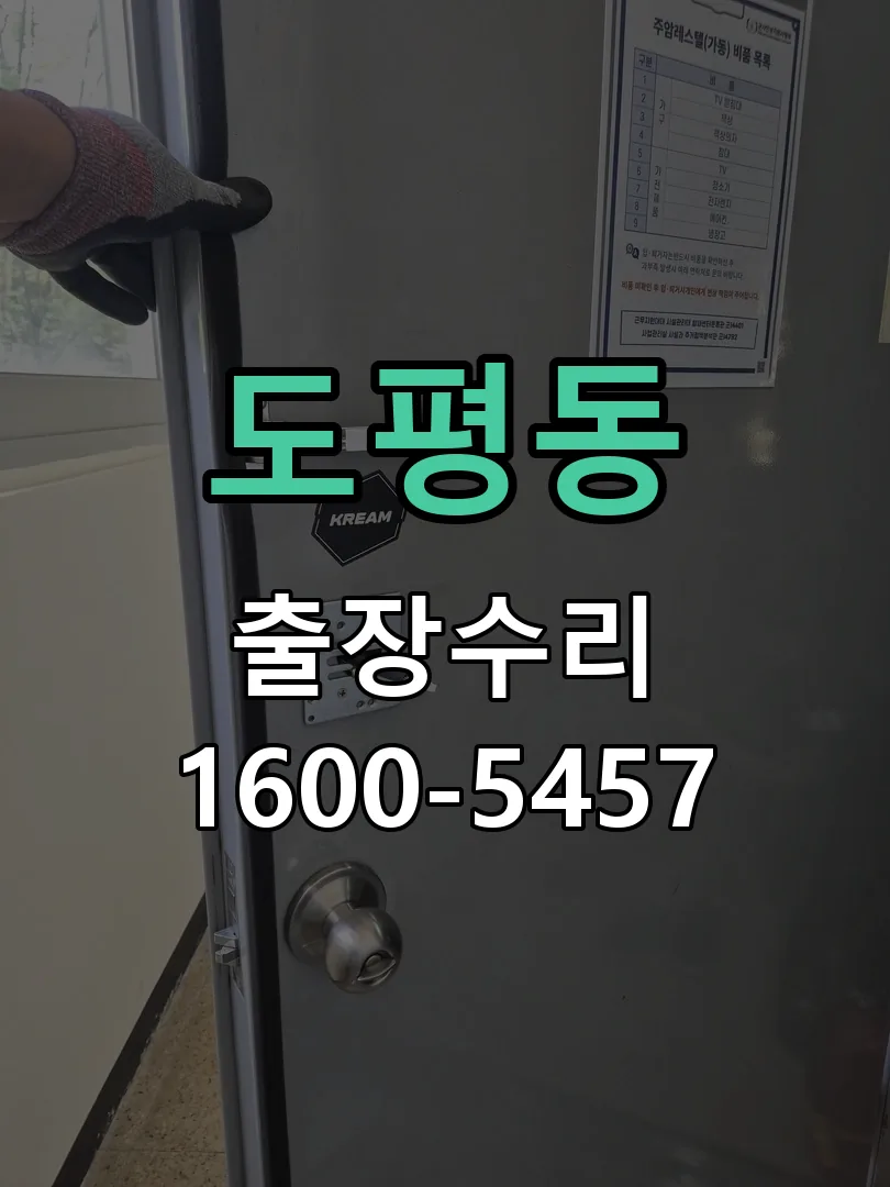도평동 현장 도착 후 상태 확인