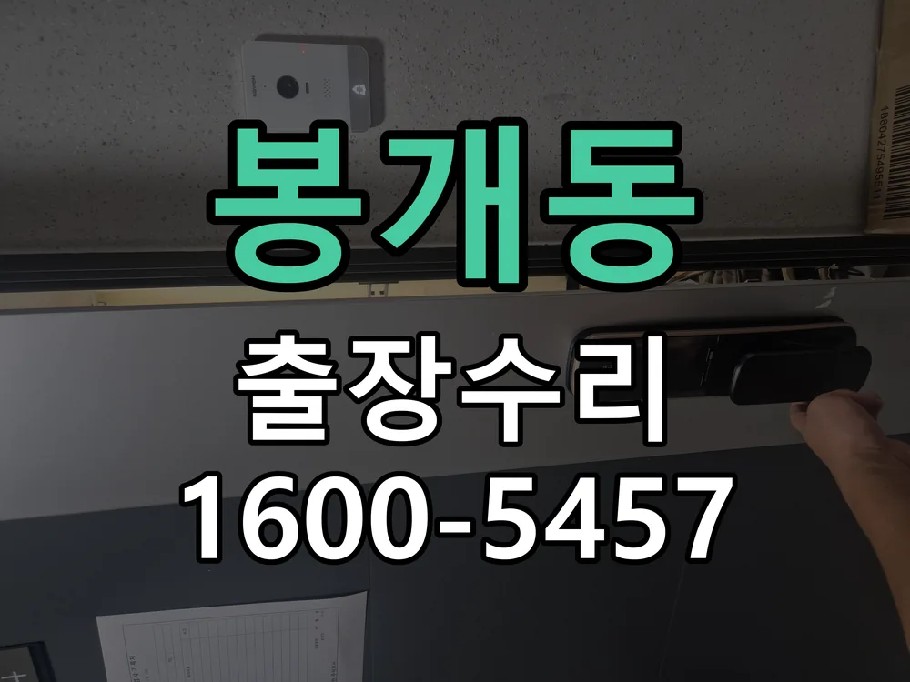 봉개동 잠금장치 동작 확인