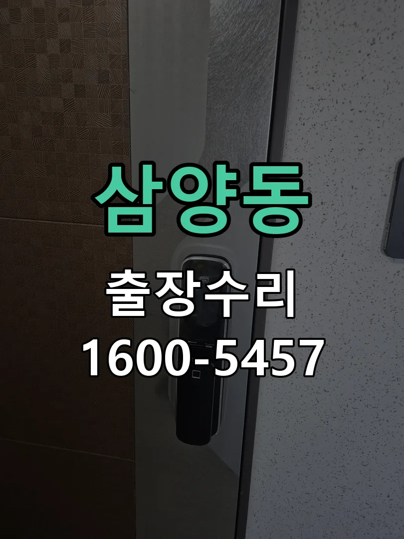 삼양동 잠금장치 동작 확인