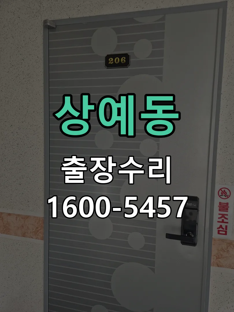 상예동 잠금장치 동작 확인