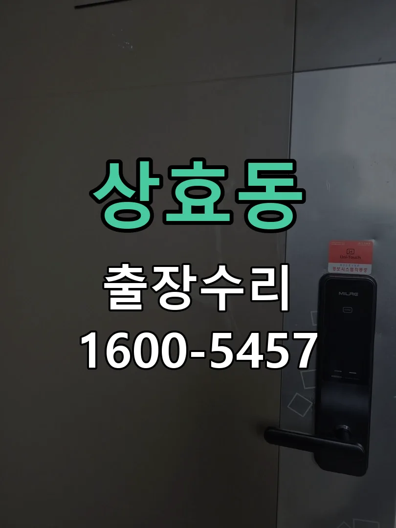 상효동 잠금장치 동작 확인