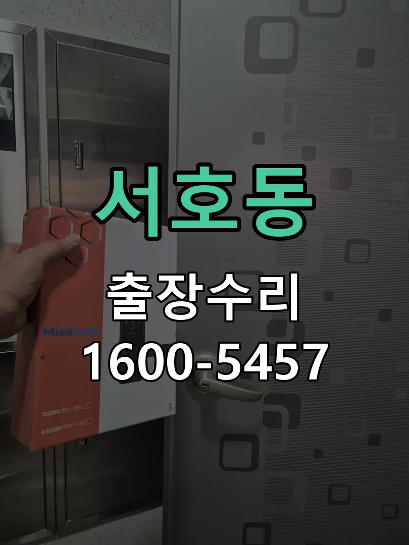 서호동 작업 완료 후 정상 작동 확인