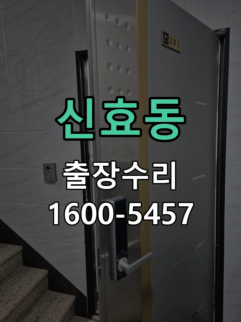 신효동 현장 도착 후 상태 확인