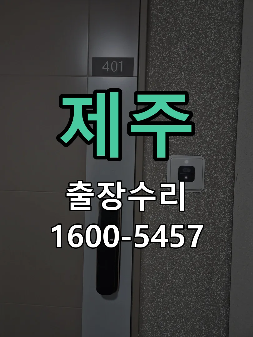제주 잠금장치 동작 확인