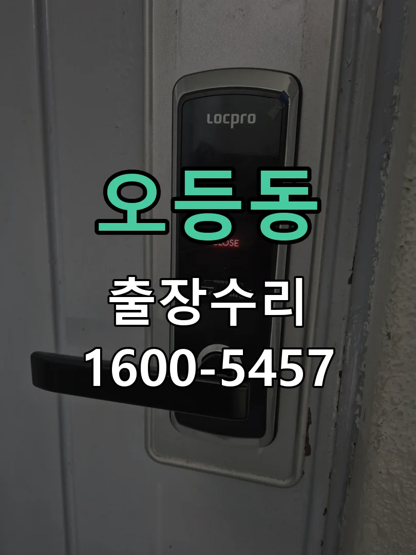 오등동 교체 작업 진행