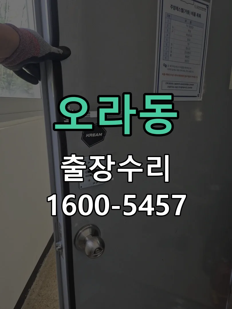 오라동 잠금장치 동작 확인