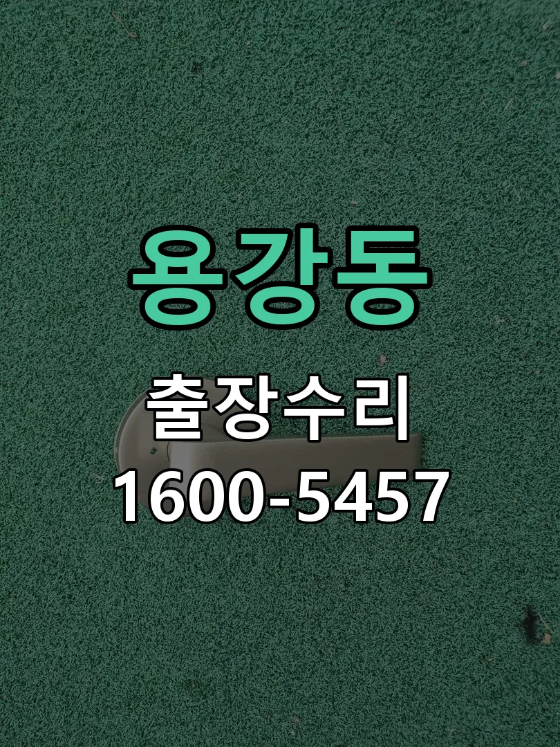 용강동 현장 도착 후 상태 확인