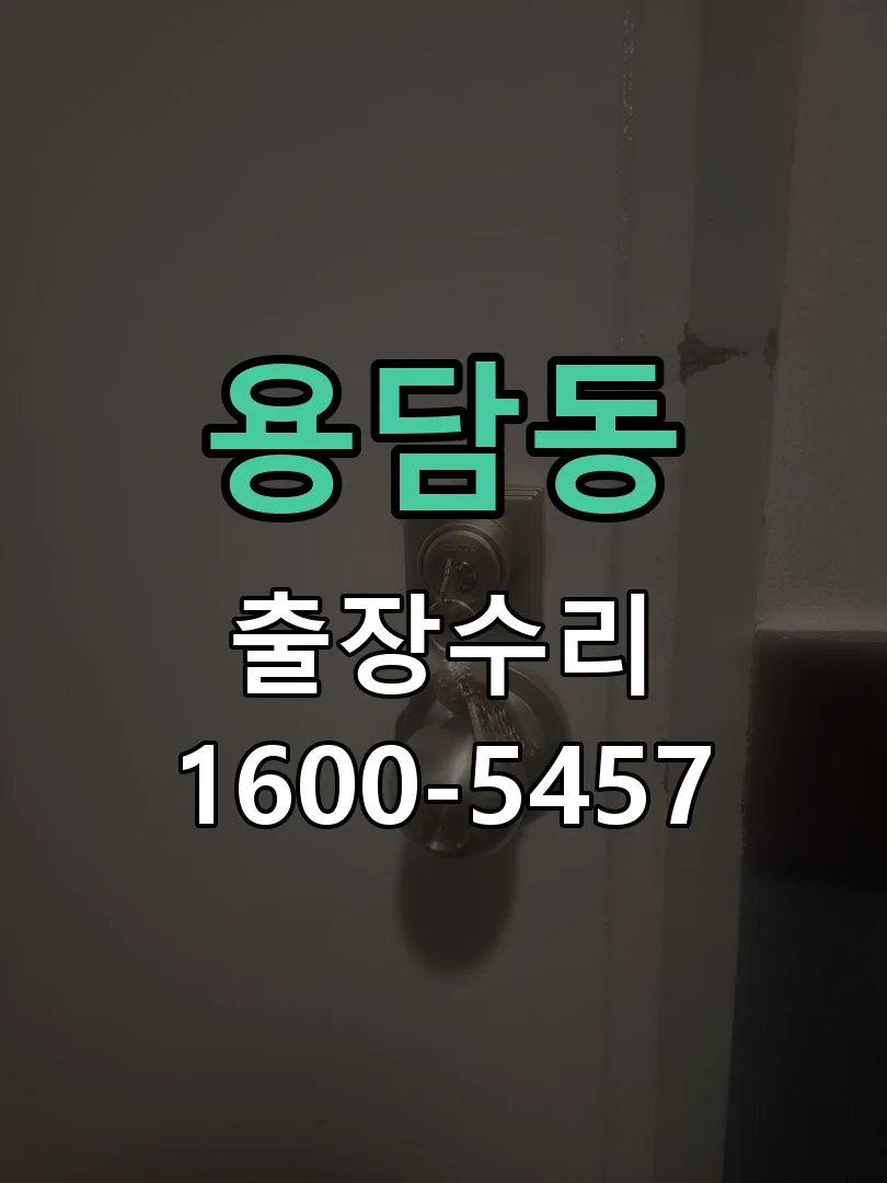 용담동 잠금장치 동작 확인