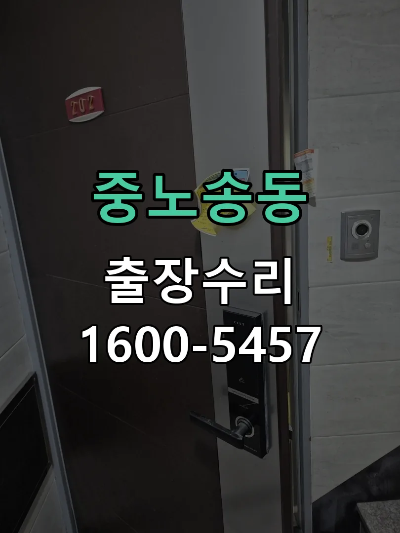 중노송동 도어락 열쇠 출장 수리