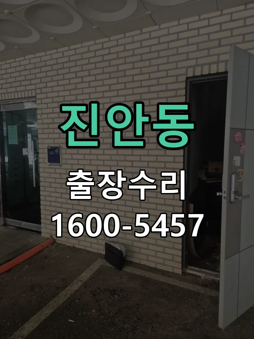 진안동 도어락 열쇠 출장 수리