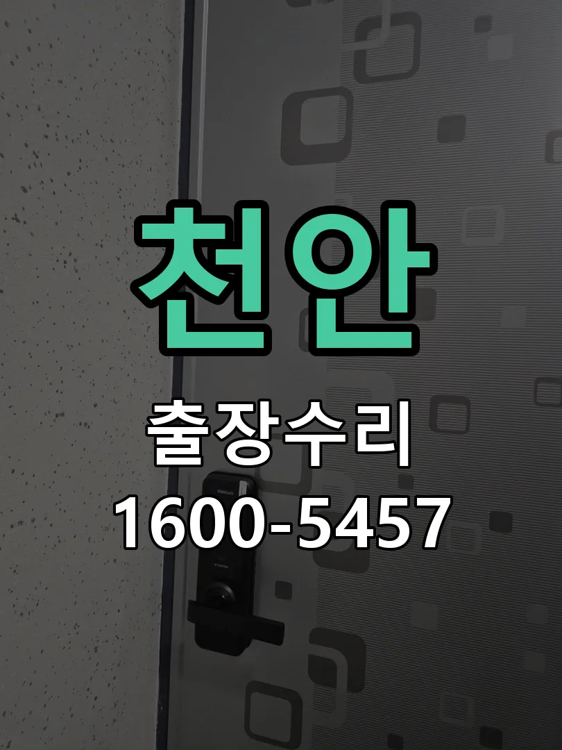 천안 도어락 열쇠 출장 수리
