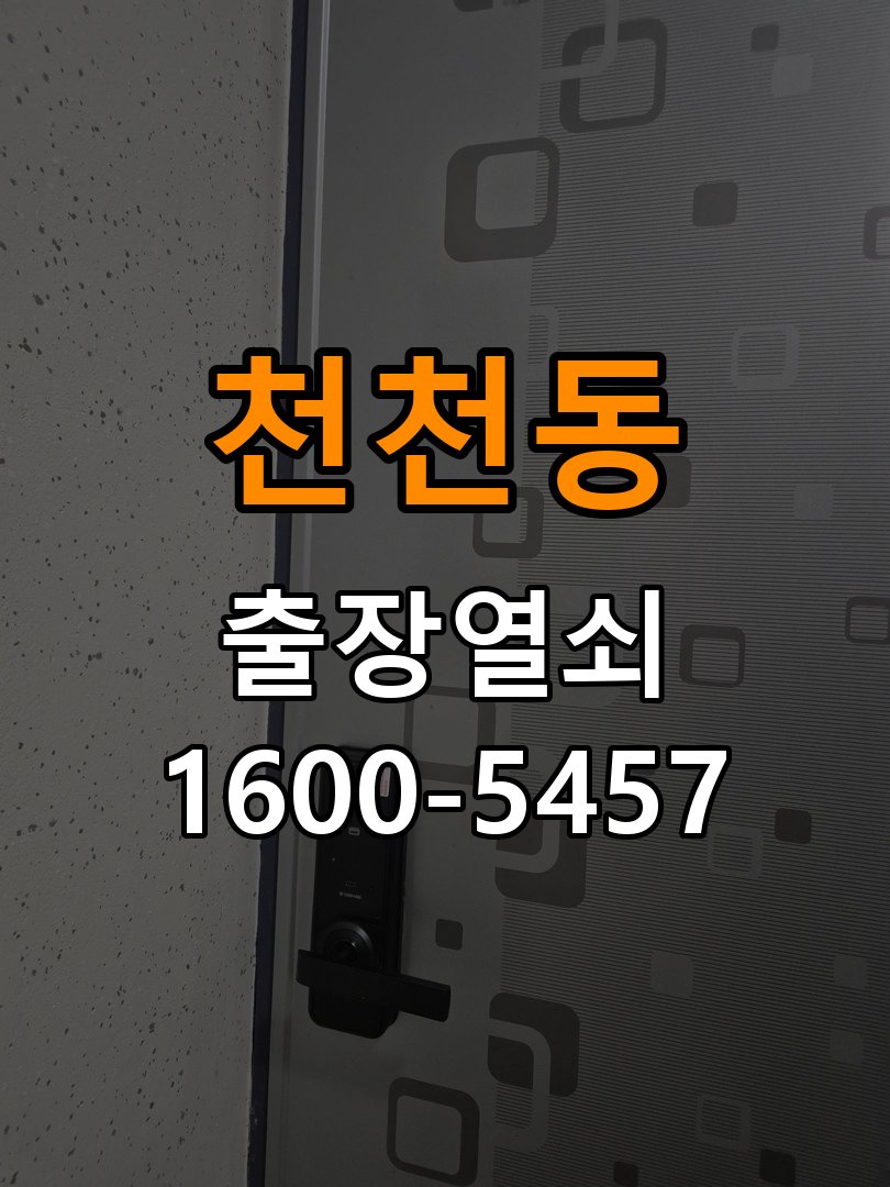 천천동 원룸 도어락 본체와 문 사이가 뜨는 설치 불량 점검 - 이사 전후 상태 확인 규격 설치 부품 정밀 점검 및 교체
