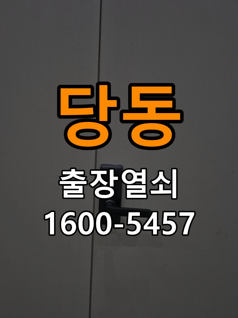당동 창고 대문 개폐기 열쇠 고장 교체 작업 완료 후 정상 작동 확인