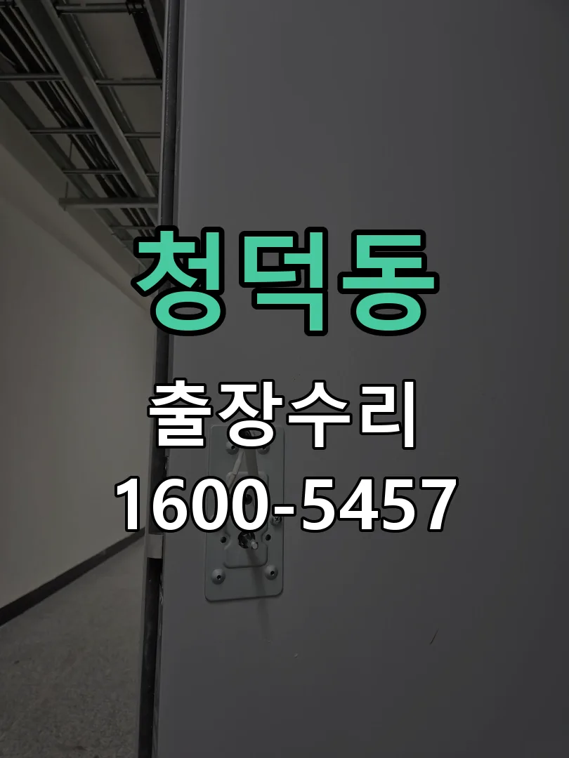 청덕동 도어락 열쇠 출장 수리